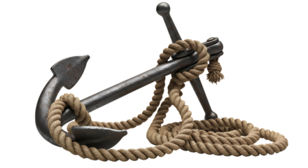 ship anchor isolated on white background