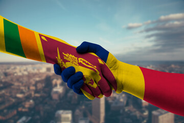 Shaking hands Sri Lanka and_Chad