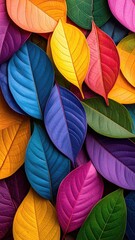 Colorful Fall Autumn Leaves Background Wallpaper
