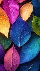 Colorful Fall Autumn Leaves Background Wallpaper