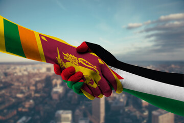 Shaking hands Sri Lanka and_Jordan