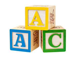 ABC Blocks Isolated