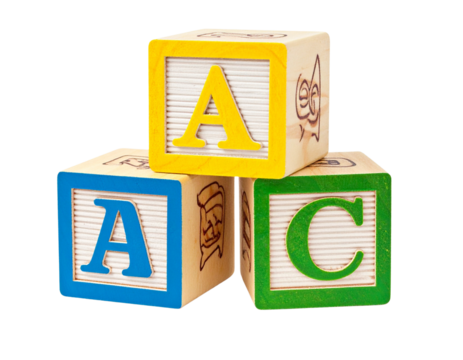 ABC Blocks Isolated
