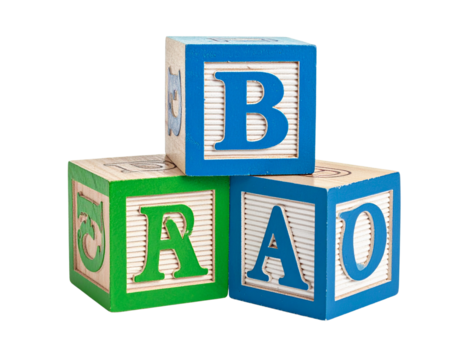 ABC Blocks Isolated