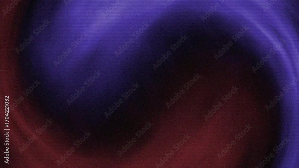 Poster abstract swirling smoke tunnel of red and blue with darkness at the end creates a mesmerizing effect