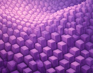 Abstract textured surface of purple cubes