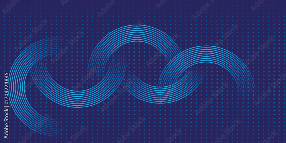 Aufkleber abstract blue modern background with. dynamic geometric shapes. vector illustration.igital technolog