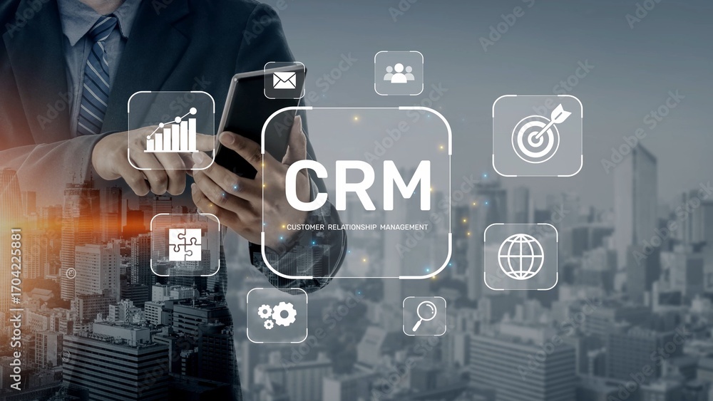 Poster crm platforms improve customer relationships through data analysis, crm communication tools, and aut