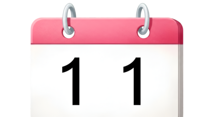 Calendar Page with the Number 11