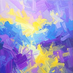 Abstract vibrant color strokes