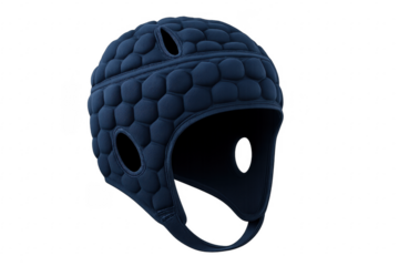 Soft Rugby Helmet Isolated on Transparent Background, Protecting Players During Intense Matches