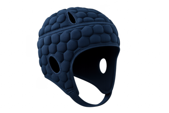 Soft Rugby Helmet Isolated on Transparent Background, Protecting Players During Intense Matches