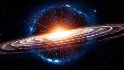 Cosmic Ring Galaxy Formation With Stellar Burst Space Astronomy