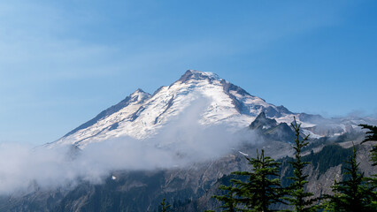 Panoramic Peaks at Artist Ridge, Mt. Baker, Washington, USA