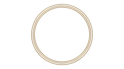 Elegant gold double ring frame offers sophisticated modern design for branding and artistic projects