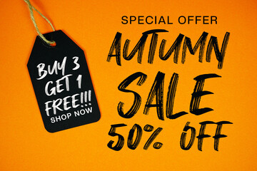 Autumn Sale Special offer with Price tag Buy 3 Get 1 Free!!! Shop Now