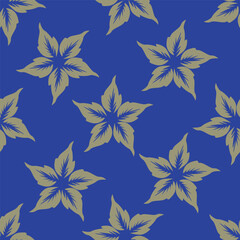 Seamless beautiful vintage flower pattern textile design
