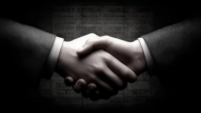 Business Cooperation Handshake Reaching Consensus