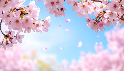 春のイメージ　梅の花　カラフルで幻想的な背景