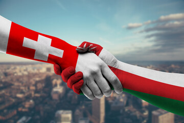Shaking hands Switzerland and_Oman