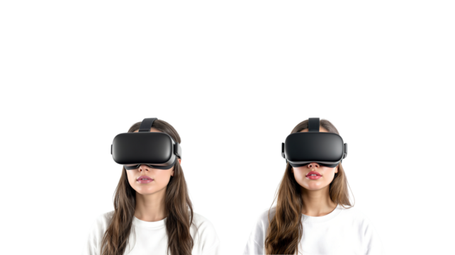 VR headset on transparent background png