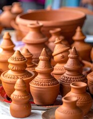Clay pottery display (1)