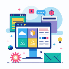 flat icons for web design