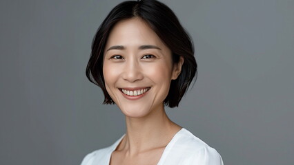 Asian woman in workplace, professional or specialist businesswoman working in office