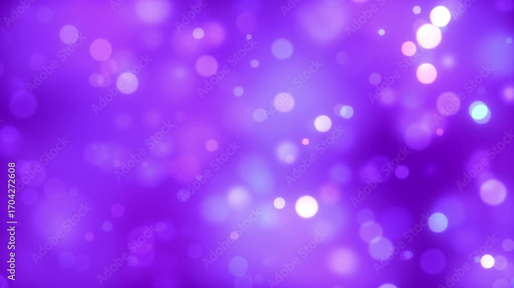 Canvas Prints pink purple bokeh particles background animation light