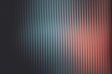 Abstract background with vertical ribbed texture in cool blue and warm pinkishorange light, creating a contrasting mood