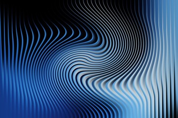 Abstract blue and black swirling vortex pattern with a sense of motion and depth, digital art