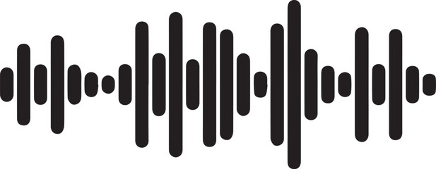 Black heartbeat line without background	