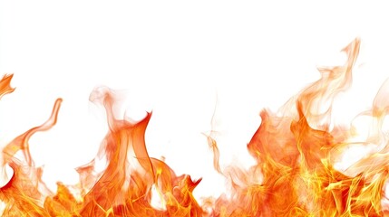 Orange flames abstract design background