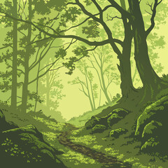Fototapeta premium trees in the forest