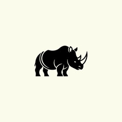 Rhino icon flat vector design.