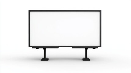 Naklejka premium Blank billboard on white for advertising mockup