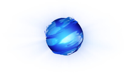 Effect Blue Energy Ball with Alpha