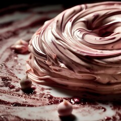 Swirled Cream Dessert A Culinary Delight