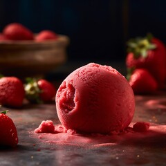 Delicious Strawberry Sorbet A Summer Treat