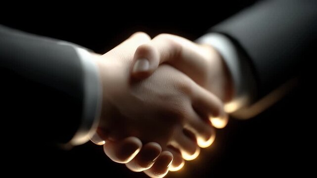 Business Cooperation Handshake Reaching Consensus