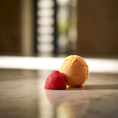Mango Sorbet and Strawberry Delight