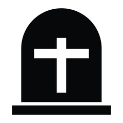 Eternal Rest: A simple yet powerful depiction of a tombstone, a solemn symbol of remembrance.
