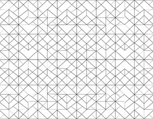 Fototapeta premium Geometric repeating pattern of intersecting lines