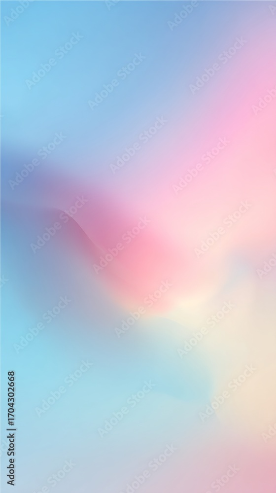 Fototapete a soft and dreamy abstract background with pastel colors blending seamlessly, creating a serene and 