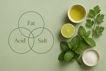 Culinary Basics: Fat, Acid, Salt Balance Explained with Fresh Ingredients