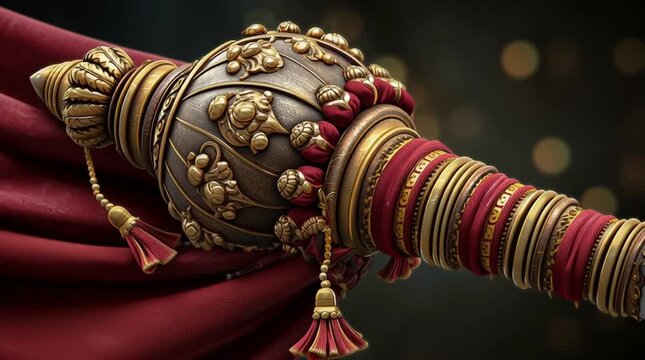 Bridal Red and Gold Bangles With Kalire Ornaments