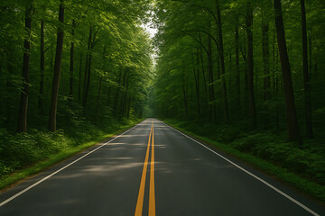 road in the forest