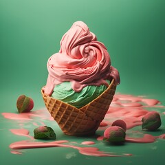 Melting Ice Cream Delight A Sweet Summer Treat