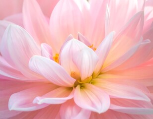 Fototapeta premium Close-up of delicate pink dahlia