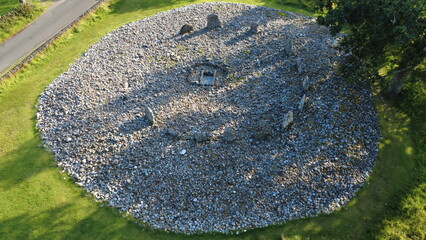 Temple Wood Neolithic Stone Circle with13 stones and Burial Cist (grave), Kilmartin Glen, Argyll...